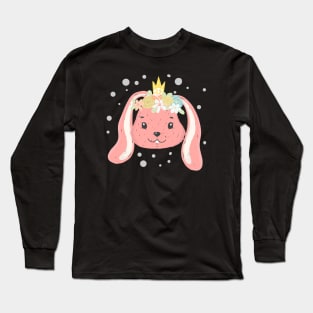 cute bunny face Long Sleeve T-Shirt